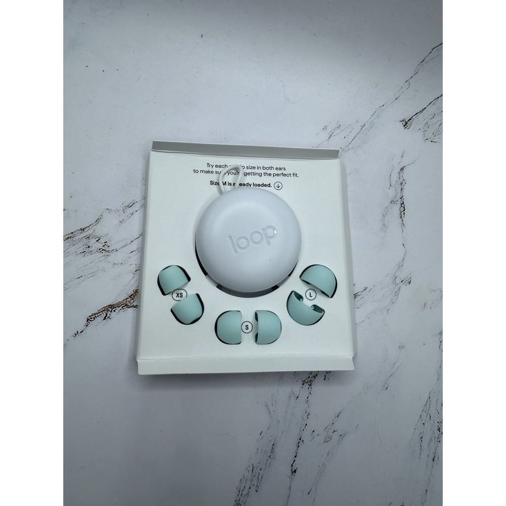 Loop Quiet 2 Ear Plugs Ultra-Comfy Reusable Noise-Reducing Earplugs - Mint - Picture 2 of 3